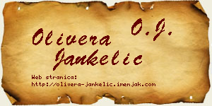 Olivera Jankelić vizit kartica